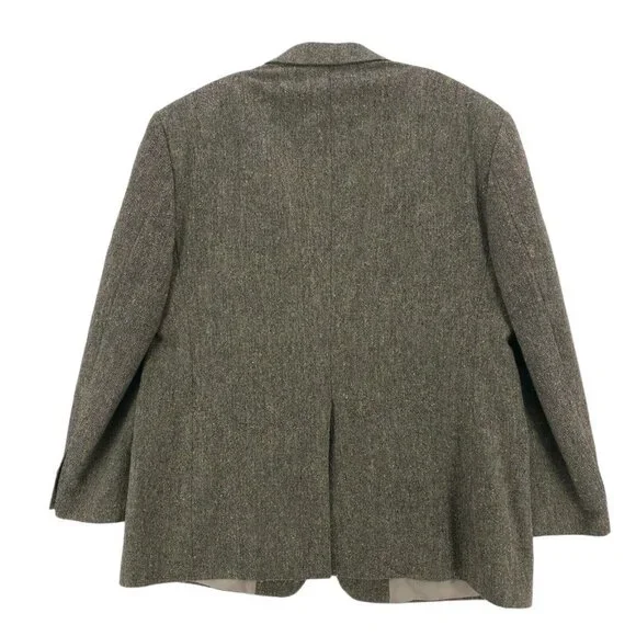 Today's Man Lanificio Di Pray 100% Lambs Wool Blazer Speckled Size 46R